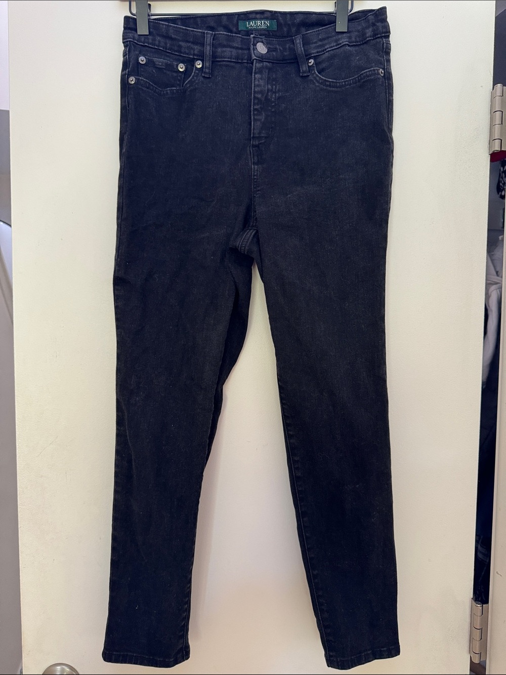 Women’s Lauren Ralph Lauren Slim Straight Black Jeans
